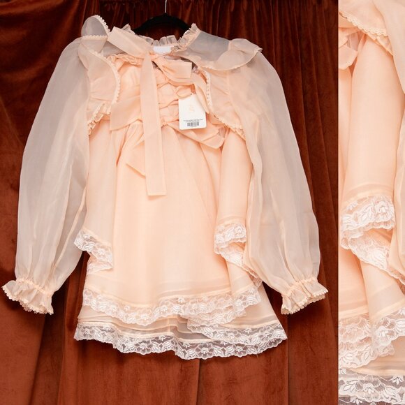 Selkie Pumpkin Froth Cake Shop Asymmetrical Mini Dress NWT - Picture 9 of 10